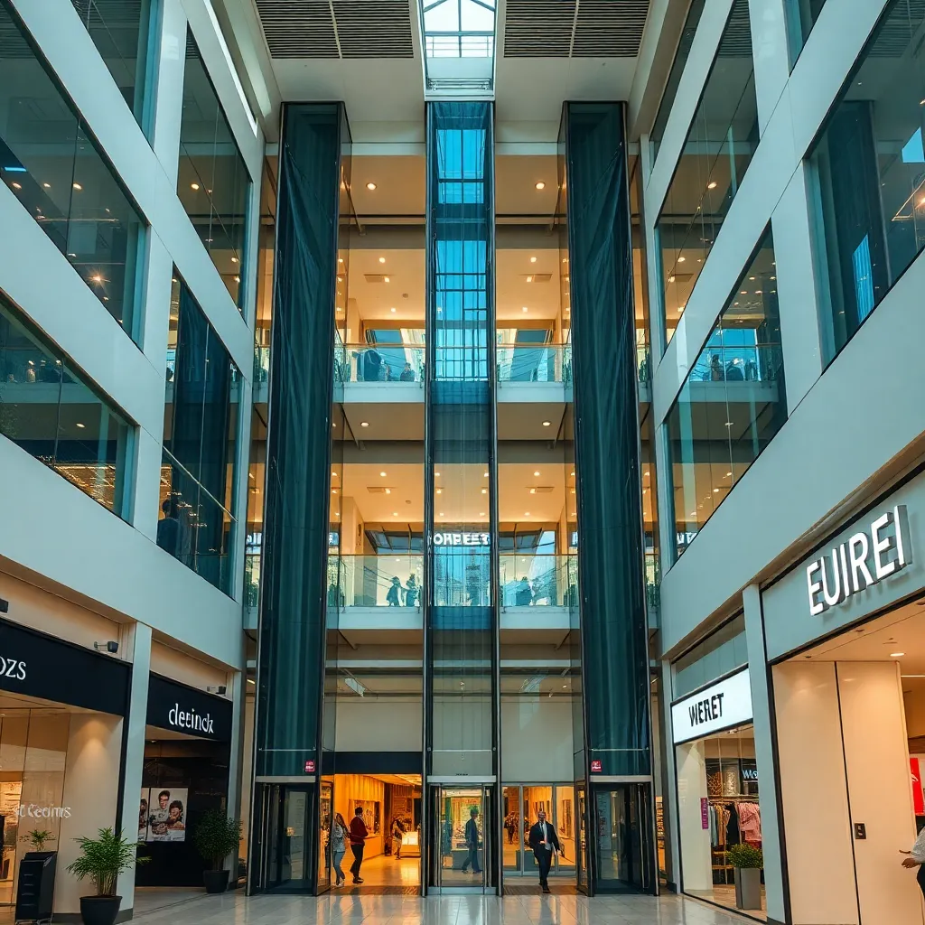 Urban mixed-use development combining retail, offices and residential spaces